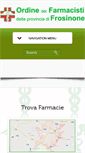 Mobile Screenshot of ordinefarmacistifr.it